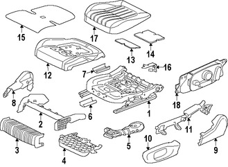 Foto de Cubierta del Mecanismo de Ajuste de Reclinacion de Asiento Original para Jaguar XF 2016 2017 Jaguar  2017 Marca JAGUAR Nmero de Parte T4N2783LKP