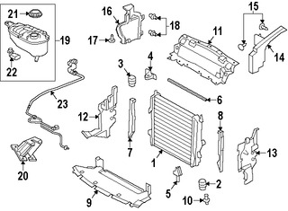 Foto de Barra sujecin soporte del radiador Original para Jaguar F-Type 2014 2015 2016 2017 Marca JAGUAR Nmero de Parte T2R1603