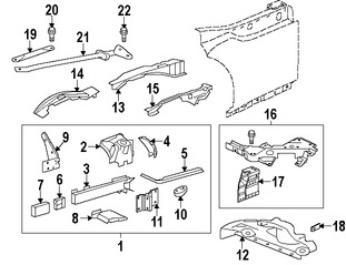 Foto de Protector del Guardafangos Original para Jaguar F-Type 2014 2015 2016 2017 Marca JAGUAR Nmero de Parte T2R22661