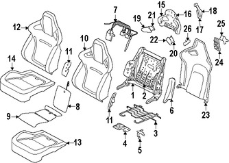 Foto de Almohadilla Calentadora de Asiento Original para Jaguar F-Type 2014 2015 2016 2017 Marca JAGUAR Nmero de Parte T2R1141