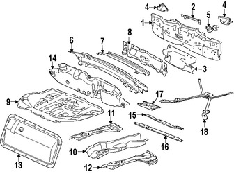 Foto de Bandeja de Piso Original para Jaguar F-Type 2016 Marca JAGUAR Nmero de Parte T2R16607