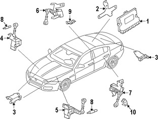 Foto de Sensor de Altura de Suspensin Original para Jaguar  2017 Jaguar XF 2016 2017 Marca JAGUAR Nmero de Parte T2H3166