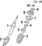 Foto de Defensa de Puntal de Amortiguador Original para Kia Amanti Hyundai Sonata Hyundai Azera Marca KIA Nmero de Parte 546263F600