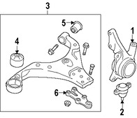 Foto de Soporte Brazo Control Suspension Original para Hyundai Tucson Kia Sportage Marca KIA Nmero de Parte 545412E000