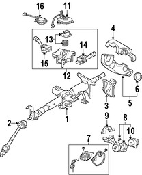 Foto de Cardn de Eje de Columna Direccin Original para Kia Sportage Hyundai Tucson Marca KIA Nmero de Parte 564002E000