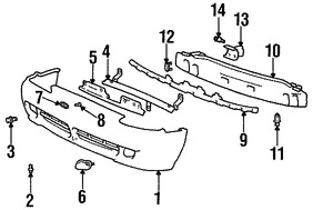 Foto de Perno de la barra de impacto del parachoque Original para Hyundai Kia Marca KIA Nmero de Parte 1125110306B