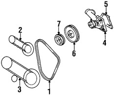 Foto de Polea de la bomba de agua del motor Original para Hyundai Accent Kia Rio Kia Rio5 Marca KIA Nmero de Parte 2522126001