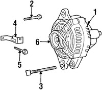 Foto de Tornillo del Alternador Original para Hyundai Kia Marca KIA Nmero de Parte 3745122000