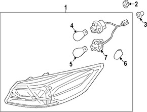 Foto de Bombilla de luz marcador lateral Original para Kia  Hyundai Marca KIA Nmero de Parte 1864421058L