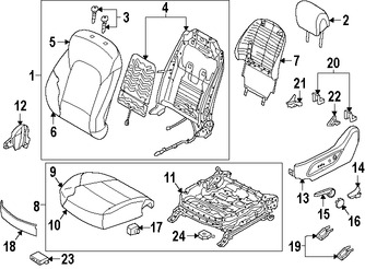 Foto de Interruptor Lumbar de asiento Original para Kia Forte5 Kia Forte Koup Kia Forte Hyundai Santa Fe Marca KIA Nmero de Parte 885402V110