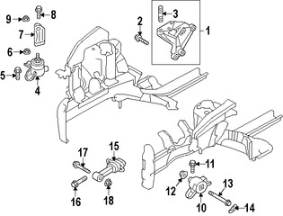 Foto de Soporte de Montura del motor Original para Kia Rio Kia Soul Kia Forte Koup Kia Forte5 Hyundai Veloster Marca KIA Nmero de Parte 216702B100