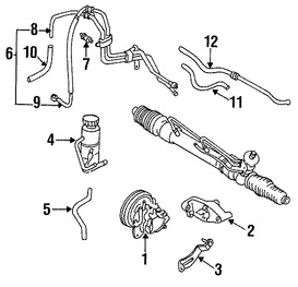 Foto de Deposito Liquido Hidraulico Direccion Asistida Original para Kia Sephia 1994 1995 Marca KIA Nmero de Parte 0K20432690A