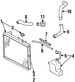 Foto de Manguera de Rebose Refrigerante de Motor Original para Kia Sportage Marca KIA Nmero de Parte 0K01115381