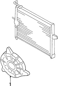 Foto de Ventilador del Condesador del Aire Acondicionado Original para Kia Sportage Marca KIA Nmero de Parte 0K01561710H