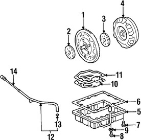 Foto de Convertidor de Torque Original para Kia Sportage 1998 1999 2000 2001 2002 Marca KIA Nmero de Parte 0K01H19100