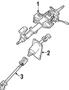 Foto de Eje de Columna de Direccin Original para Kia Sorento Marca KIA Nmero de Parte 564003E110