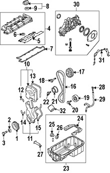 Foto de Perno de la barra de impacto del parachoque Original para Kia Spectra Kia Spectra5 Kia Sedona Marca KIA Nmero de Parte 1140612301