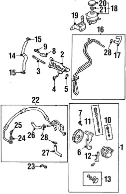 Foto de Sello de Tapa del Tanque Lquido Direccion Hidraulica Original para Kia Rio Kia Sorento Kia Spectra Marca KIA Nmero de Parte KT00132554