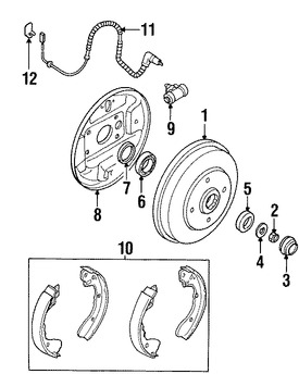 Foto de Cilindro de Tambor de Freno Original para Kia Rio 2001 2002 Kia Spectra 2002 2003 2004 Marca KIA Nmero de Parte 0K30A26610