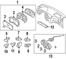 Foto de Interruptor de Luz de Emergencia Original para Kia Rio Kia Rio5 Marca KIA Nmero de Parte 937901G500