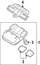 Foto de Lente de luz de mapa Original para Kia Rio Kia Rio5 Marca KIA Nmero de Parte 928011G100