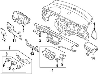 Foto de Cubierta de la Columna de Direccion Original para Kia Rio 2012 2013 2014 2015 2016 2017 Marca KIA Nmero de Parte 847501W000HU