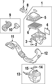 Foto de Empacadura de la carcasa del filtro de Aire Original para Kia Optima Kia Rondo Marca KIA Nmero de Parte 281172G200