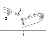 Foto de Luz de marcador lateral Original para Kia Amanti 2007 2008 2009 Marca KIA Nmero de Parte 923043F550