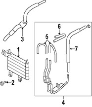 Foto de Enfriador de Aceite del Motor Original para Kia Amanti 2007 2008 2009 Marca KIA Nmero de Parte 254603F200