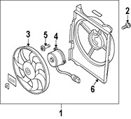 Foto de Motor de Ventilador de Condensador Aire Acondicionado Original para Kia Amanti 2007 2008 2009 Marca KIA Nmero de Parte 977863F500