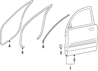 Foto de Sello de la puerta Original para Kia Cadenza 2015 2016 Marca KIA Nmero de Parte 821203R200