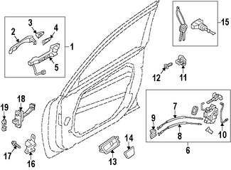 Foto de Freno de puerta Original para Kia Cadenza 2014 2015 2016 Marca KIA Nmero de Parte 793803R010