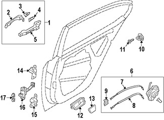 Foto de Manija exterior de puerta Original para Kia Cadenza 2014 2015 2016 Marca KIA Nmero de Parte 826513R010B3U