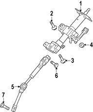 Foto de Eje de Columna de Direccin Original para Kia Rondo 2007 2008 2009 2010 Marca KIA Nmero de Parte 564001D200