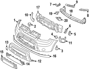 Foto de Riel de soporte de cubierta de parachoques Original para Kia Soul 2010 2011 Marca KIA Nmero de Parte 865522K000