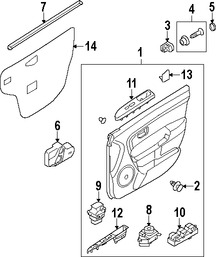 Foto de Interruptor de Espejo Retrovisor Exterior Original para Kia Soul 2010 2011 2012 2013 Marca KIA Nmero de Parte 935852K000WK