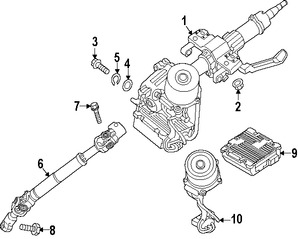 Foto de Cardn de Eje de Columna Direccin Original para Kia Soul Kia Soul EV Marca KIA Nmero de Parte 56400B2000