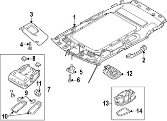 Foto de Lente de luz de mapa Original para Kia Soul 2014 2015 2016 2017 Marca KIA Nmero de Parte 92871B2000