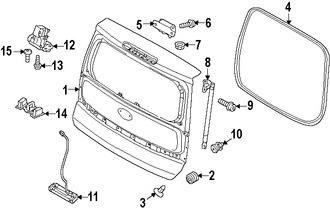 Foto de Soporte Elevacin Puerta Trasera Original para Kia Soul 2014 2015 2016 2017 Marca KIA Nmero de Parte 81780B2000