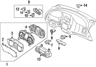 Foto de Interruptor de Luz de Emergencia Original para Kia Forte Kia Forte Koup Kia Forte5 Marca KIA Nmero de Parte 93790A7000WK