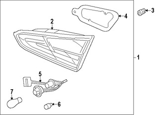 Foto de Porta Bombillo de Retroceso Original para Kia Forte 2014 2015 2016 Marca KIA Nmero de Parte 92480A7000