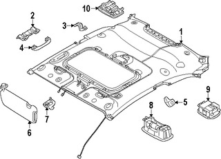 Foto de Techo Interior Original para Kia Forte Koup 2014 2015 2016 Marca KIA Nmero de Parte 85423A7170ED