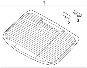 Foto de Cristal Trasero Original para Kia Forte Koup 2014 2015 2016 Marca KIA Nmero de Parte 87110A7220