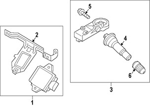 Foto de Sensor de control de presin de la llanta  Original para Kia K900 2015 2016 2017 Marca KIA Nmero de Parte 529333T000