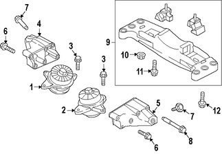 Foto de Montura de Transmisin Automtica Original para Kia K900 2015 2016 2017 Marca KIA Nmero de Parte 218303T200