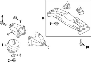 Foto de Montura de Transmisin Automtica Original para Kia K900 2016 2017 Marca KIA Nmero de Parte 218303T001