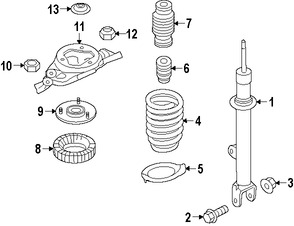 Foto de Muelle Helicoidal Original para Kia K900 2015 2016 2017 Marca KIA Nmero de Parte 546503T204