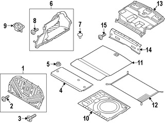 Foto de Panel de maletero Original para Kia K900 2016 2017 Marca KIA Nmero de Parte 857403T550