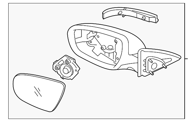 Foto de Espejo retrovisor exterior para Saab 9-5 Kia Optima Marca KIA Nmero de Parte #876204c501