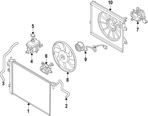 Foto de Motor del ventilador de enfriado Original para Kia Soul EV 2015 2016 2017 Marca KIA Nmero de Parte 25386E4000